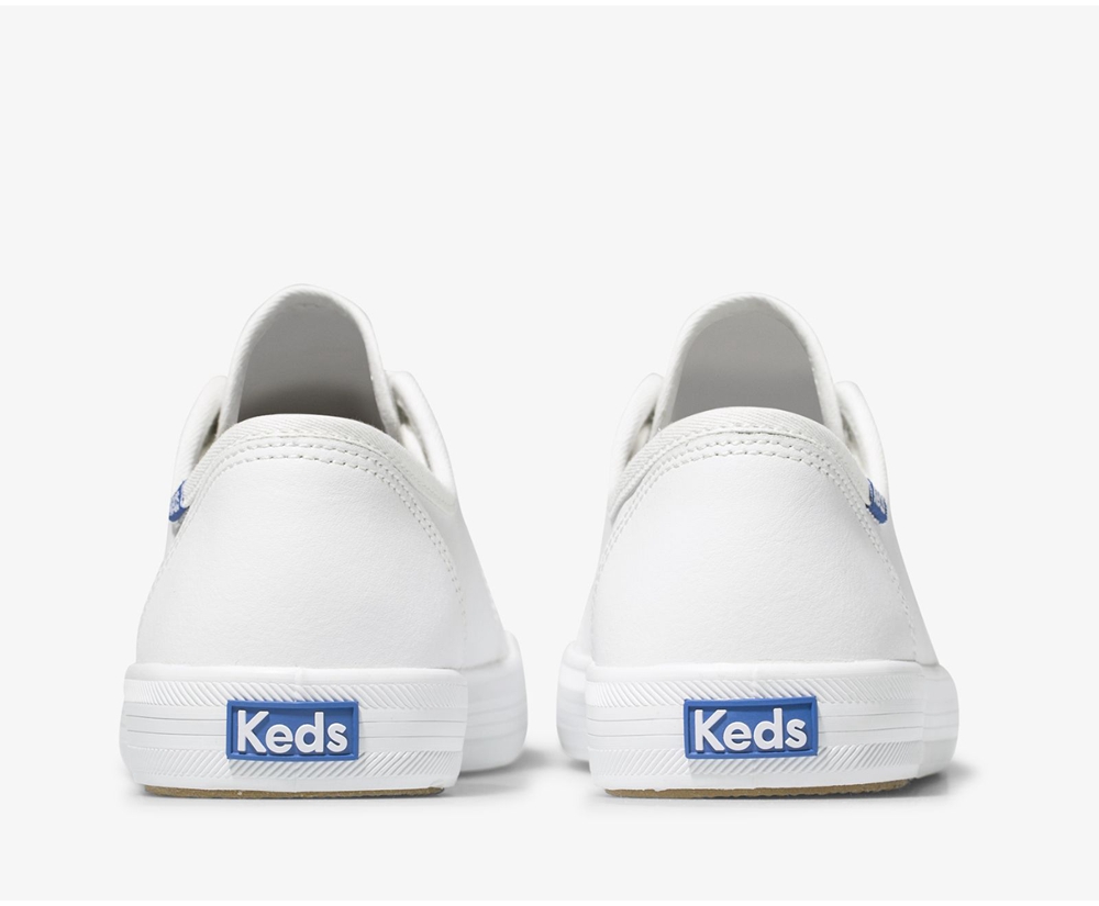 Tenis Keds Mujer Blancos - Kickstart Cuero - 8571-CWUSM